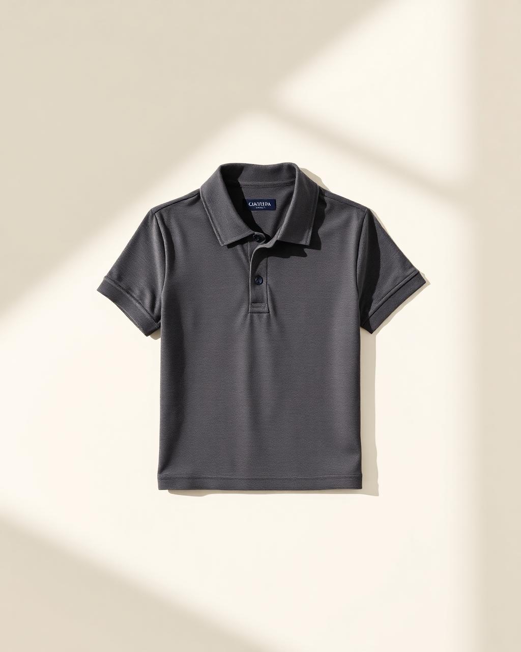 Graphite Polo, Pique cotton · modern collar