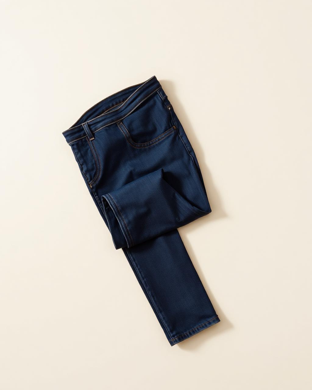 Harbor Straight Denim, Mid wash · straight leg · light stretch