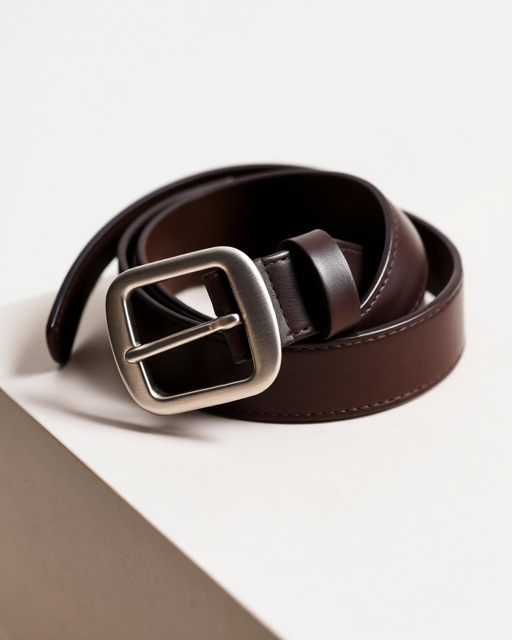 House Leather Belt, Smooth leather · quiet hardware