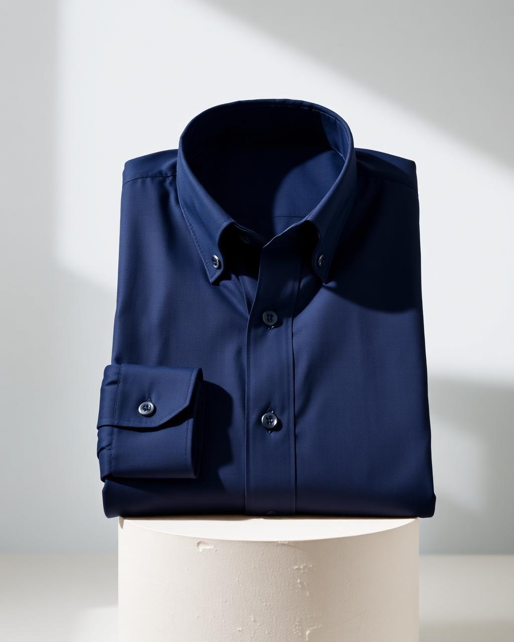 Ink Poplin Shirt, Crisp poplin · structured collar
