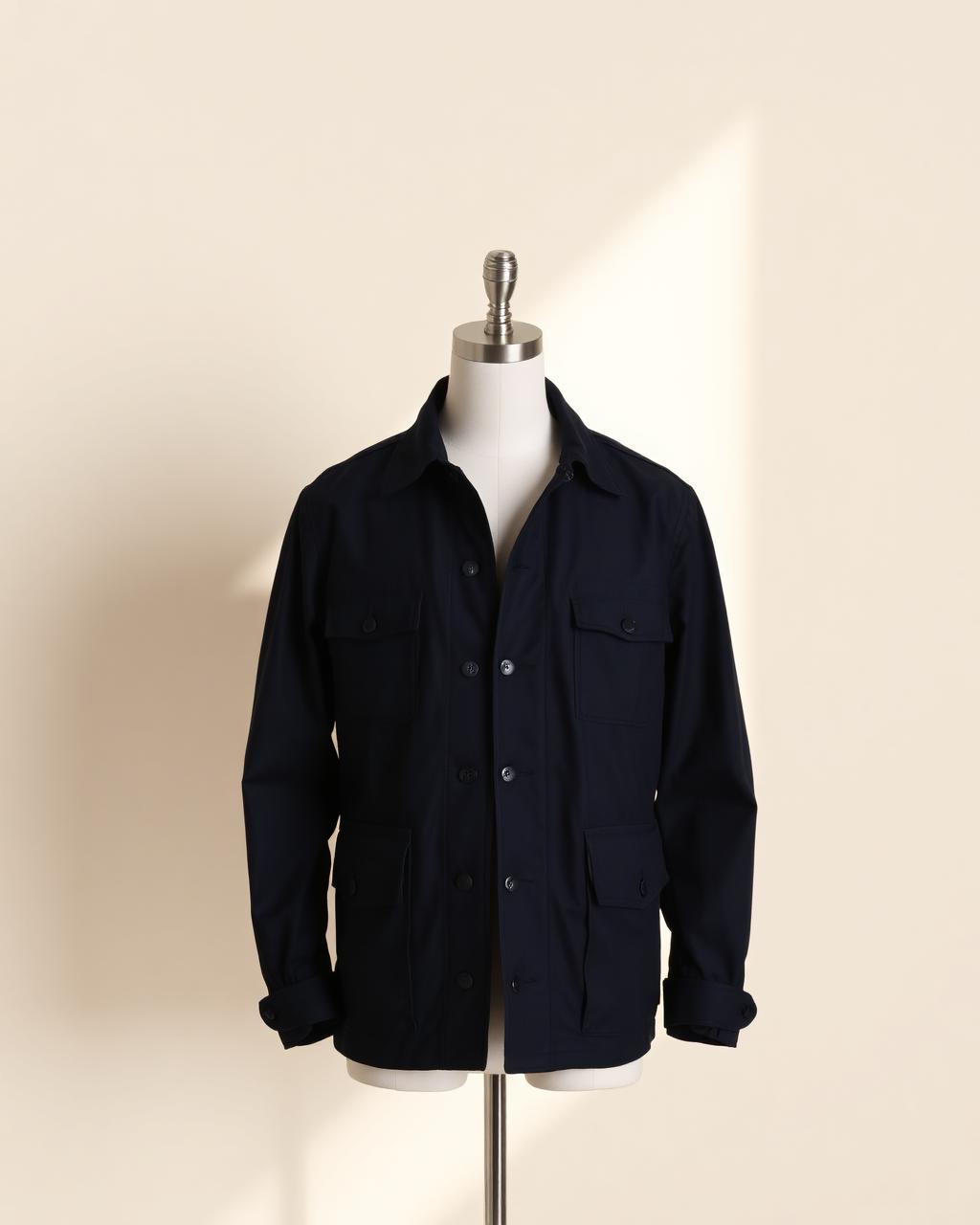 Navy Field Jacket, Structured shell · heritage navy